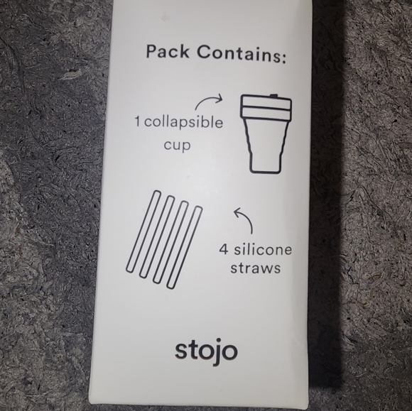 Stojo Collapsible Cup with 4 Reusable Straws - Picture 6 of 6